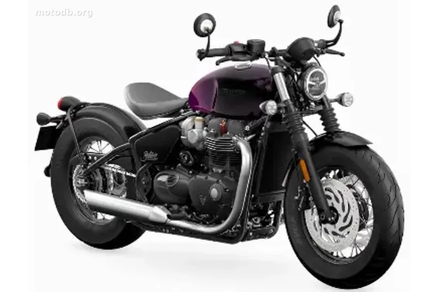 Triumph Bonneville Bobber Purple Stealth Edition