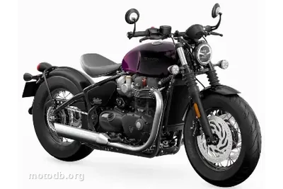 Triumph Bonneville Bobber Purple Stealth Edition