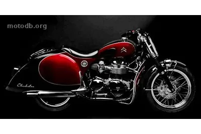 Triumph Bonneville Citroen Charleston par South Garage